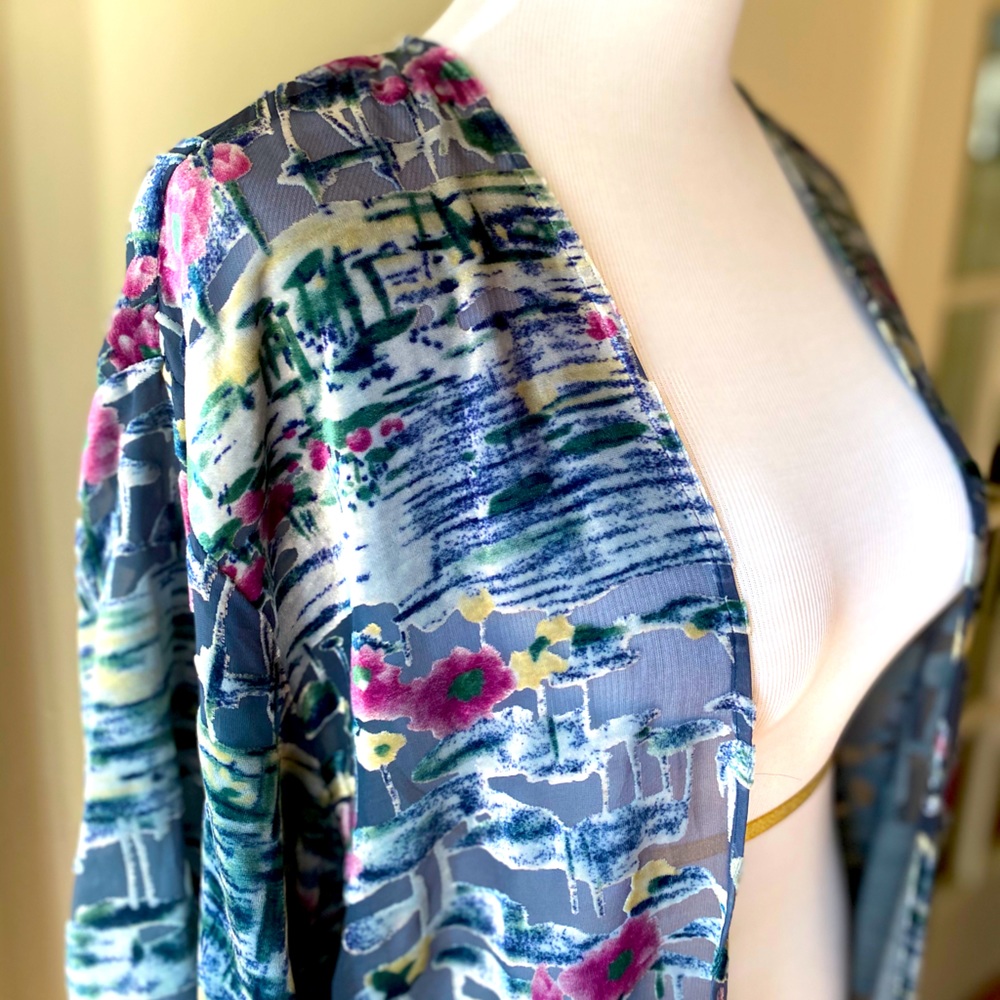Anthropologie Velvet Kimono